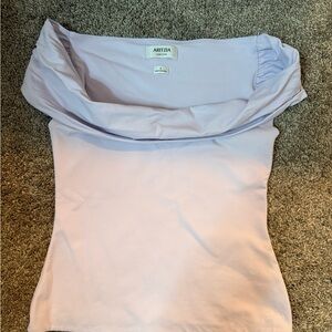 Aritzia Lavender Cowl Neck Blouse
